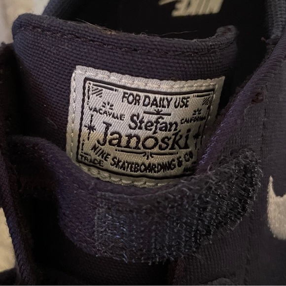 Nike SB Stefan Janoski Navy Shoes Boys Size 11 - Picture 4 of 6